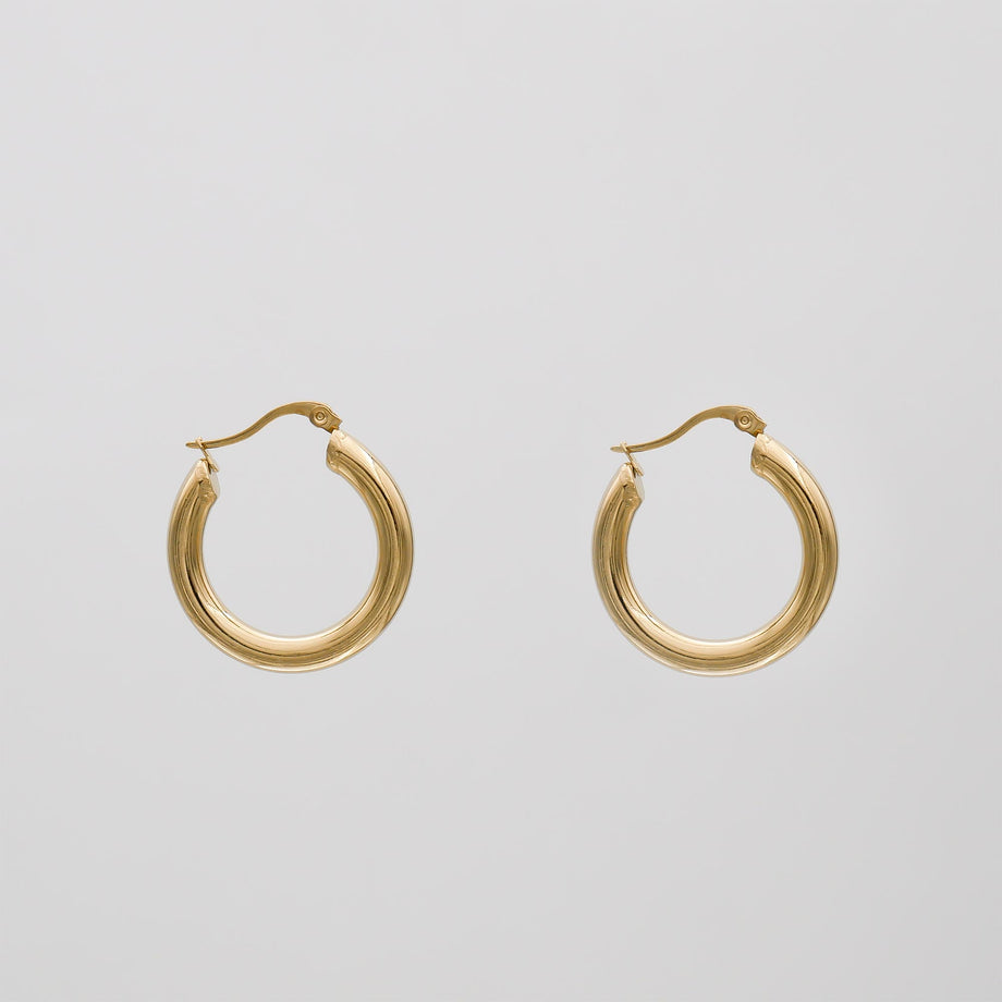 Classic Gold Filled Hoops | PRYA