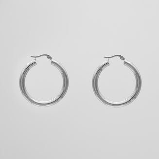 Classic Silver Filled Hoops