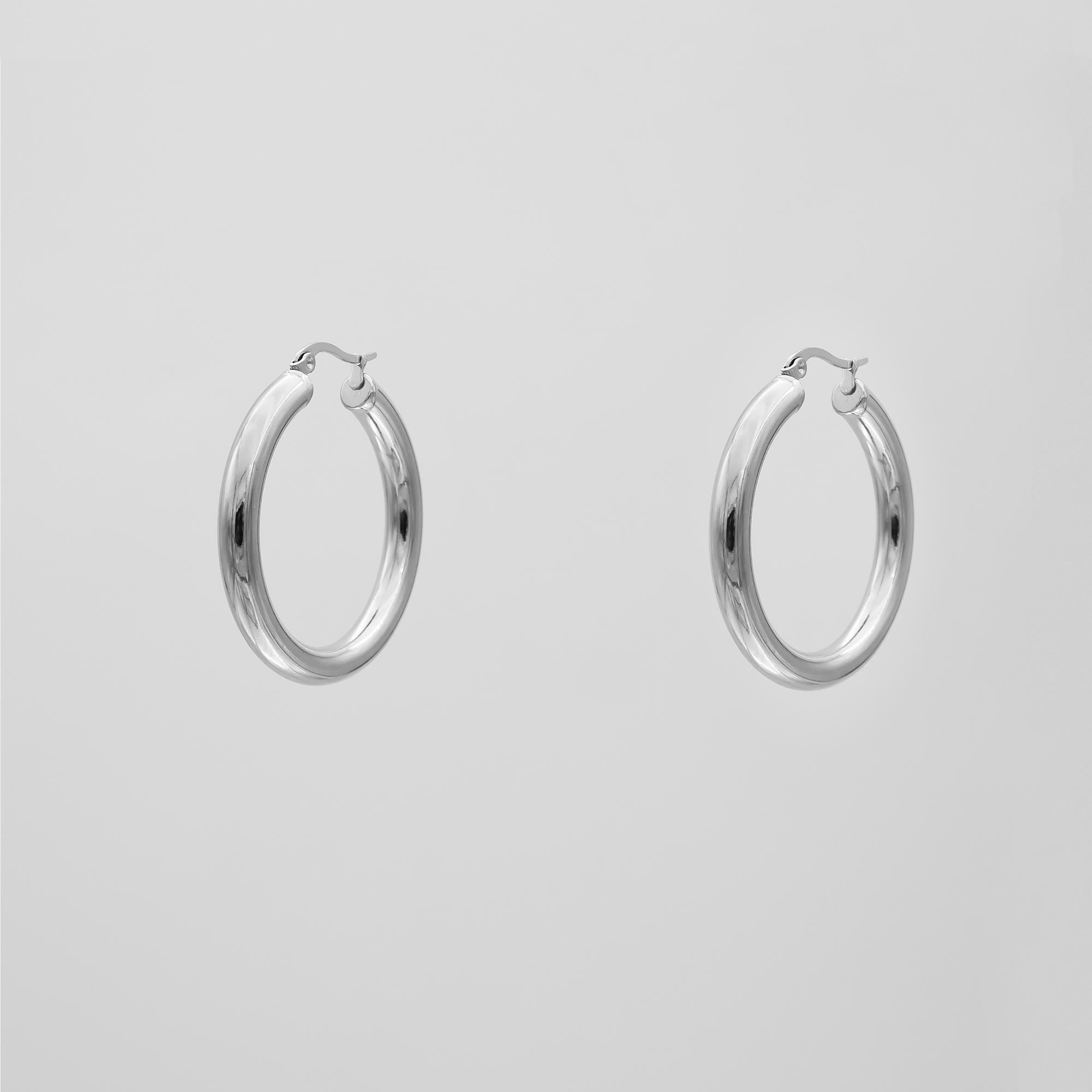 Classic Silver Filled Hoops