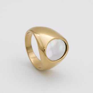 Lani Opal Oval Signet Ring