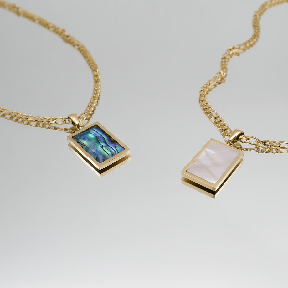 Saraya Abalone Tablet Necklace