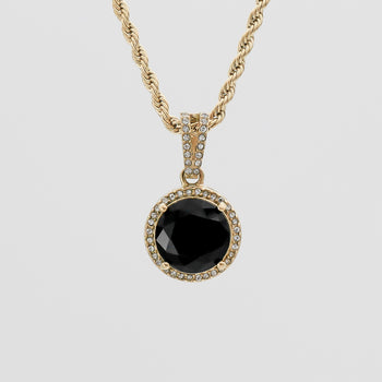 Clarissa Onyx Runde Halskette 