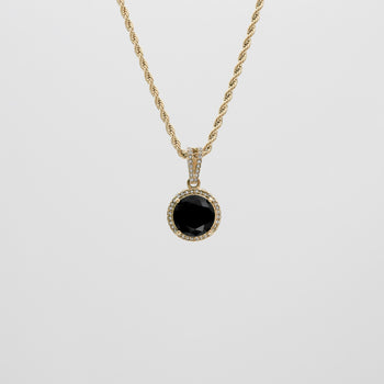 Clarissa Onyx Runde Halskette 