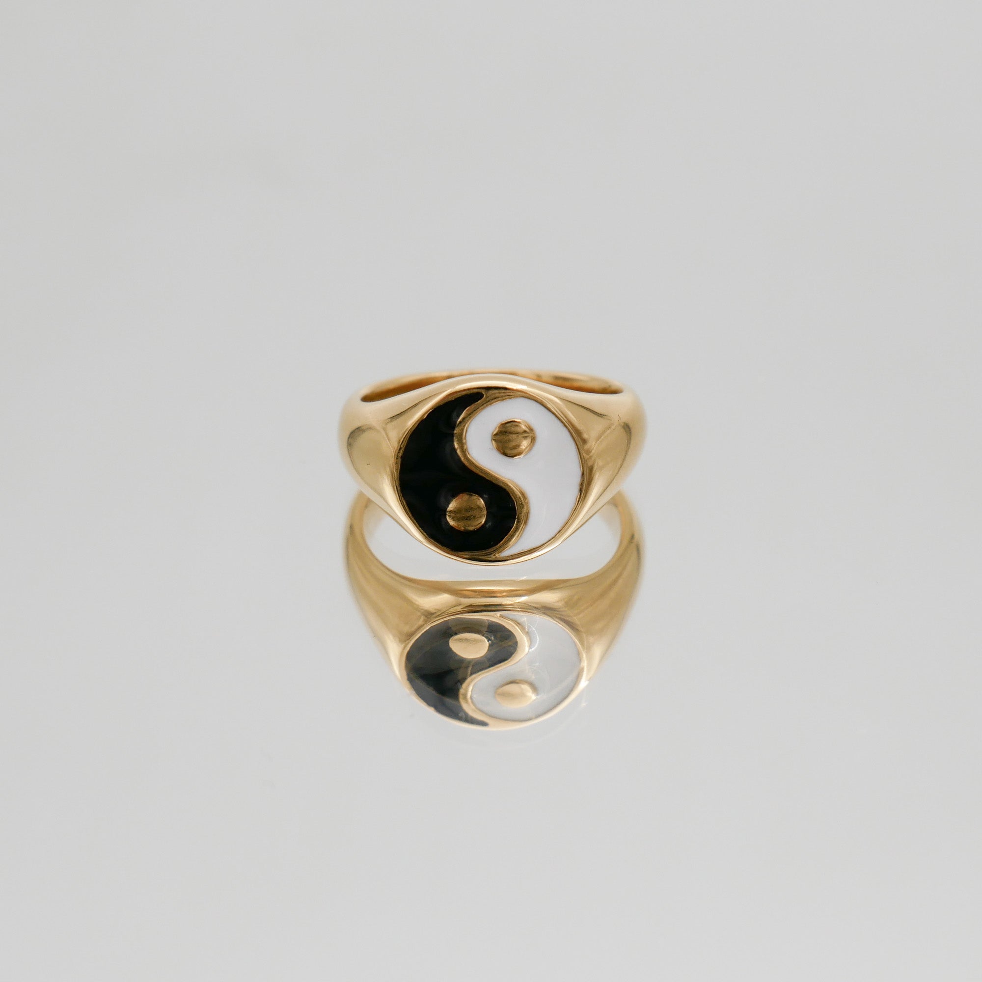 Yin Yang Signet Ring