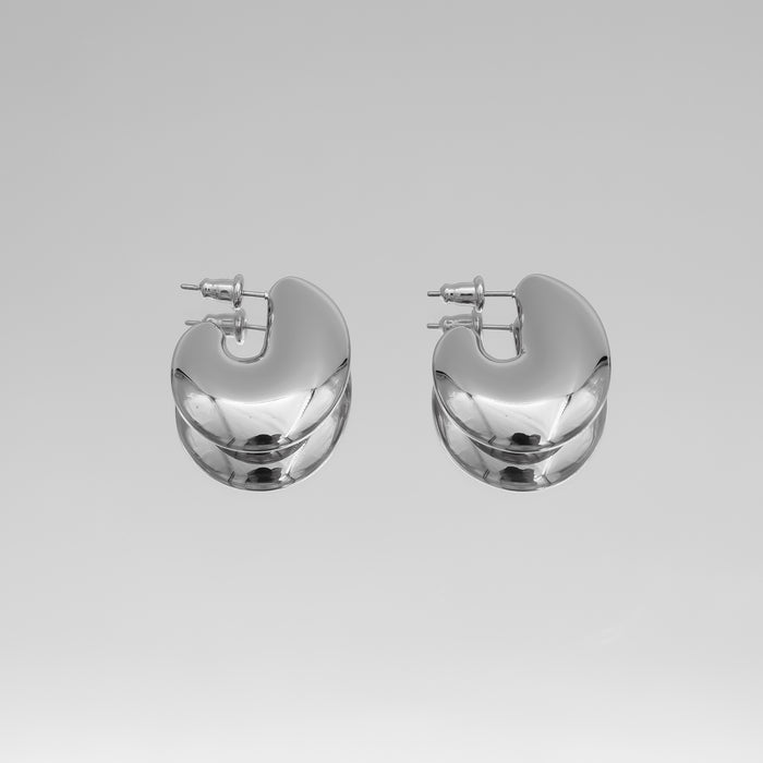 alexis earrings in silver prya