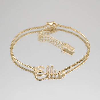 London Custom Name Anklet