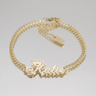 Personalised name anklet from PRYA UK