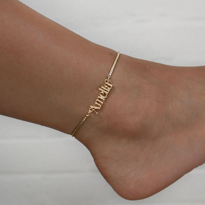 Dubai Custom Name Anklet