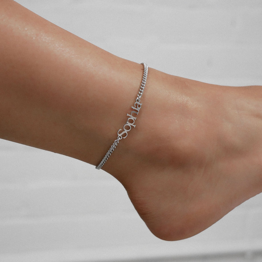 Monaco Custom Name Anklet