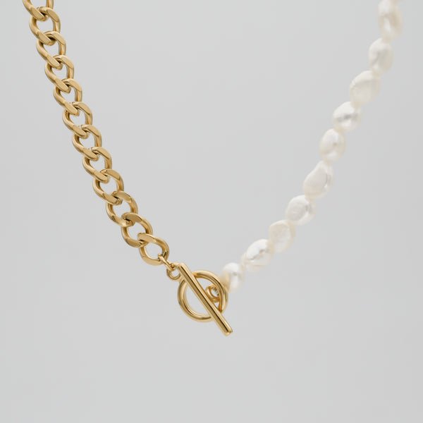 Amaia Perlen-Kontrast-Halskette