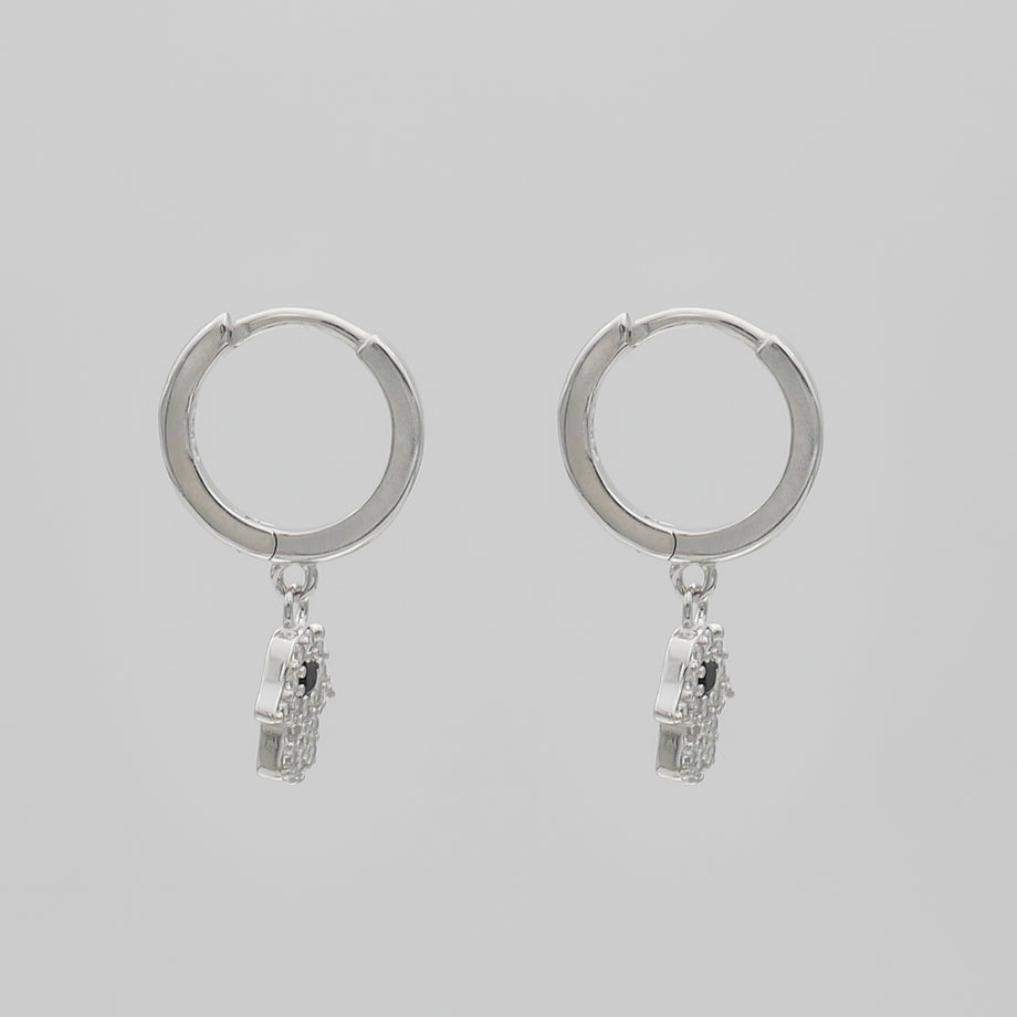 Hand of Hamsa Huggie Earrings