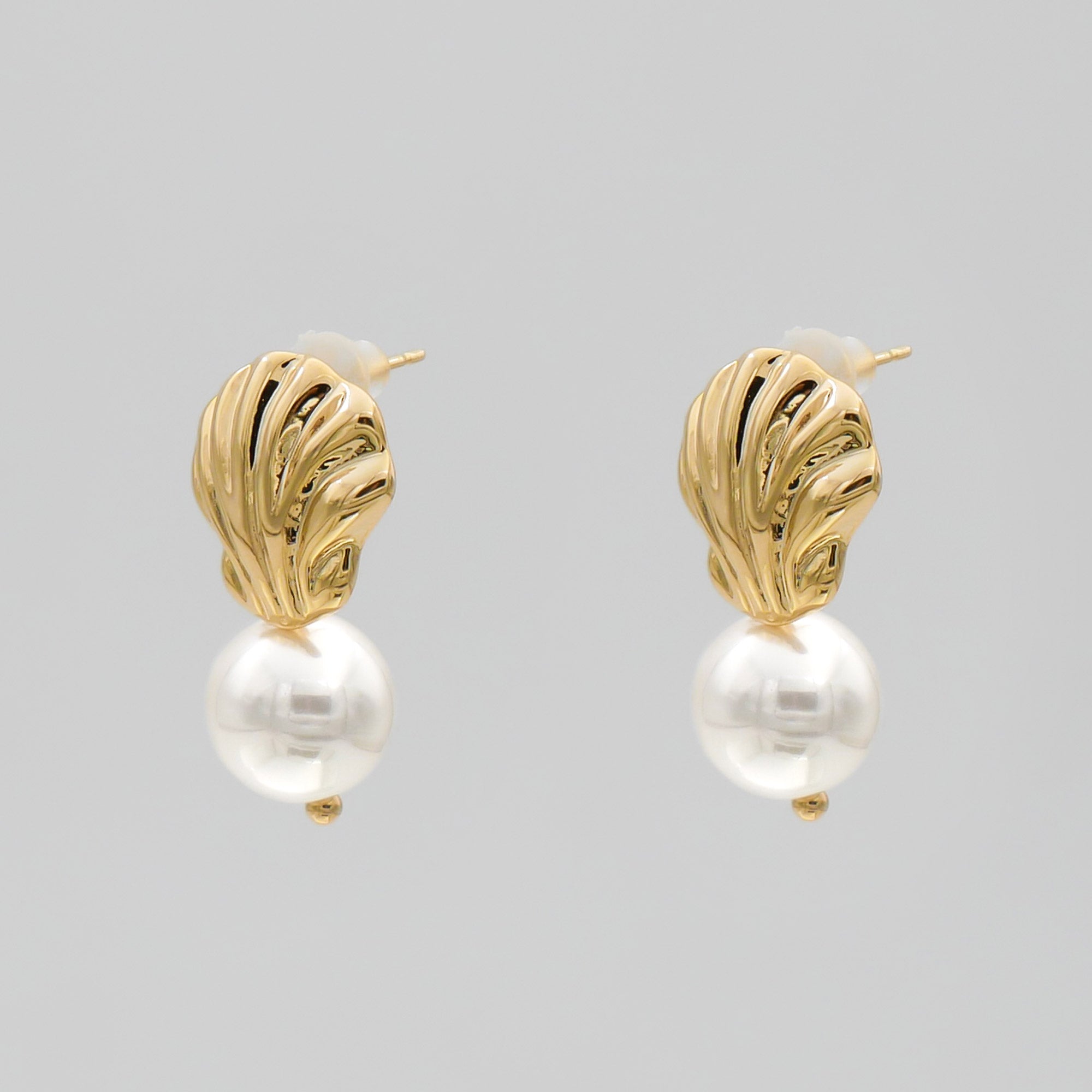 Pearl & Shell Earring Studs