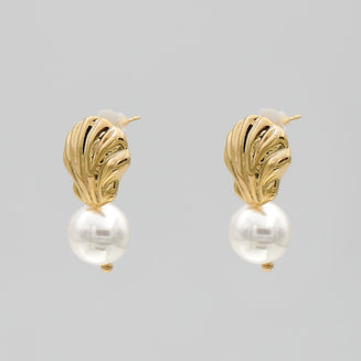 Pearl & Shell Earring Studs