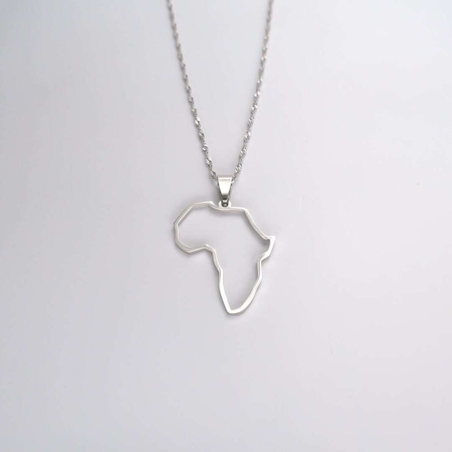 Africa Outline Necklace | PRYA