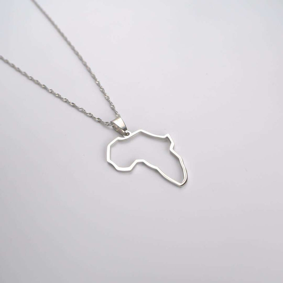 Africa Outline Necklace | PRYA