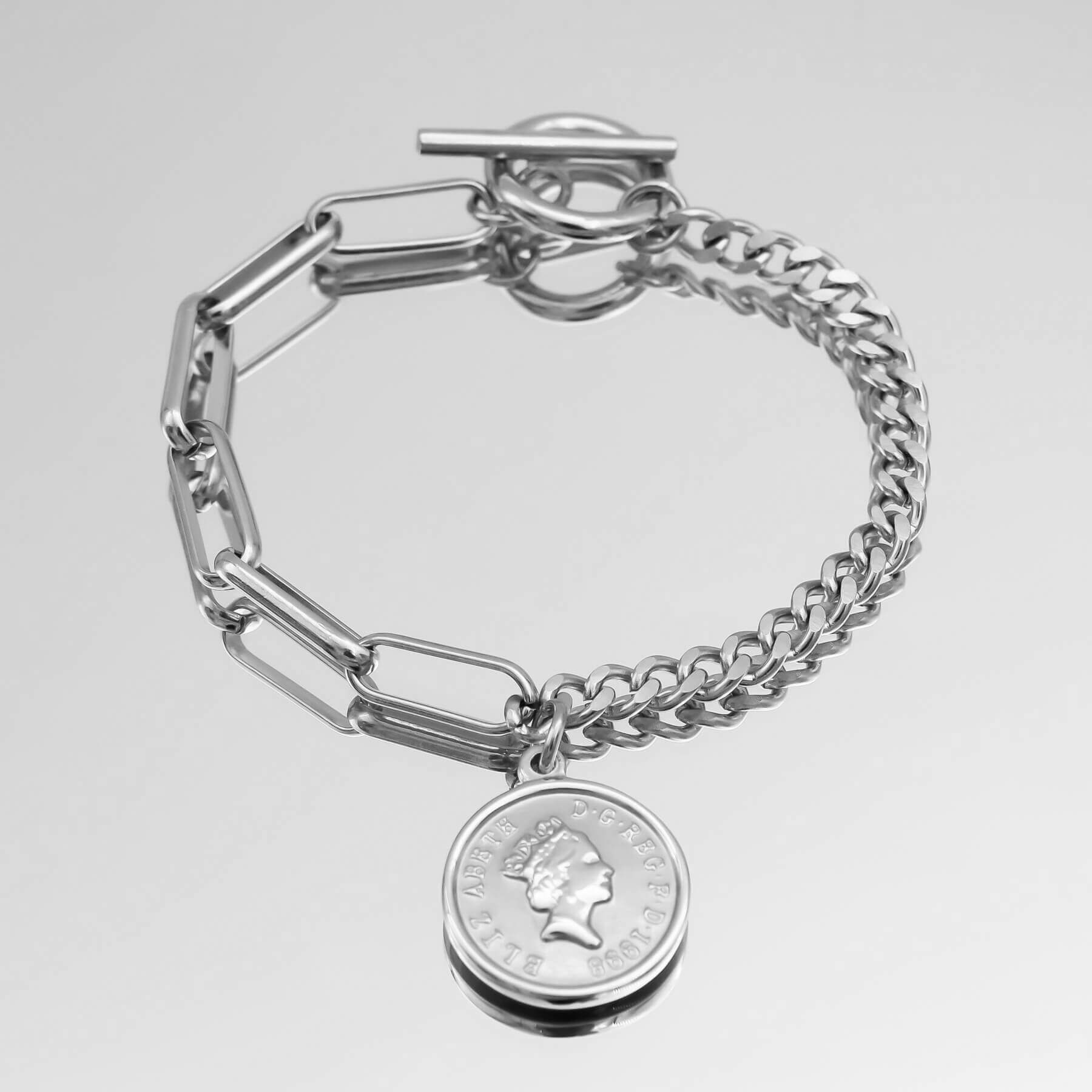 Coin Link Bracelet