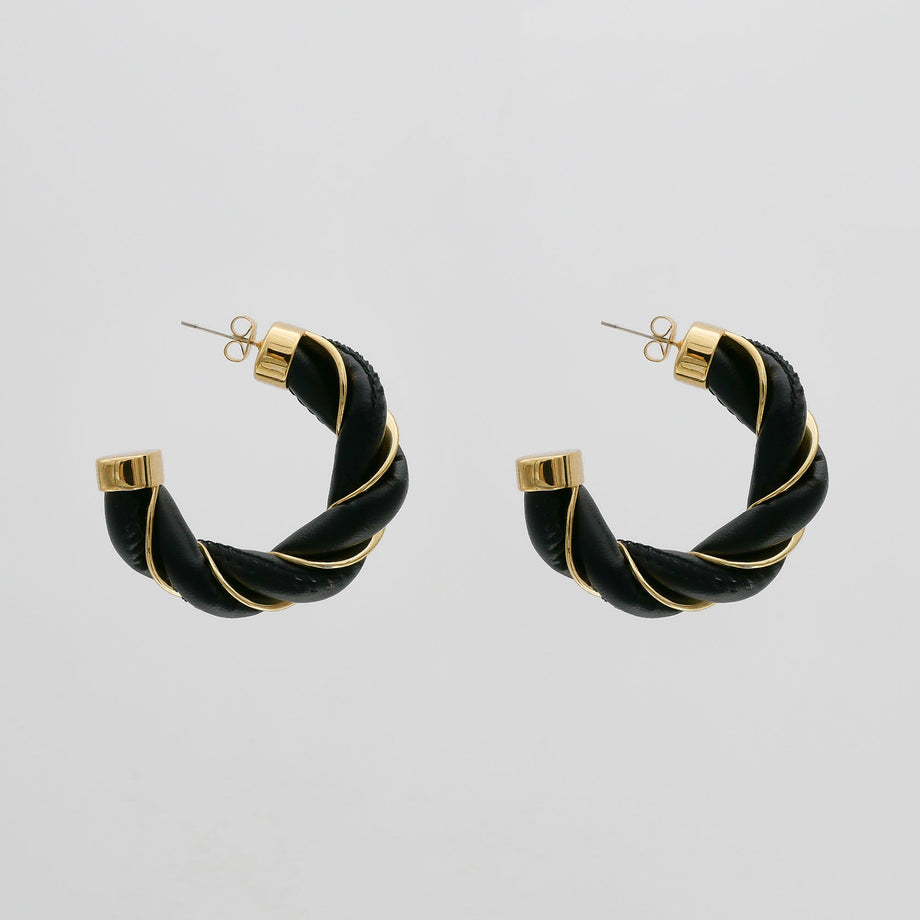 Chloe Leather Earrings