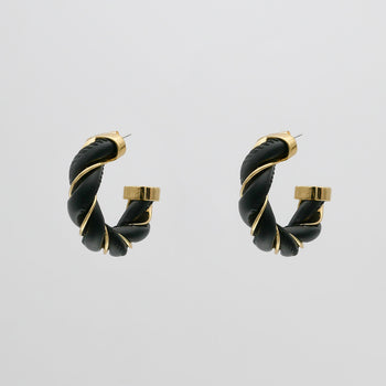 Chloe Leather Earrings