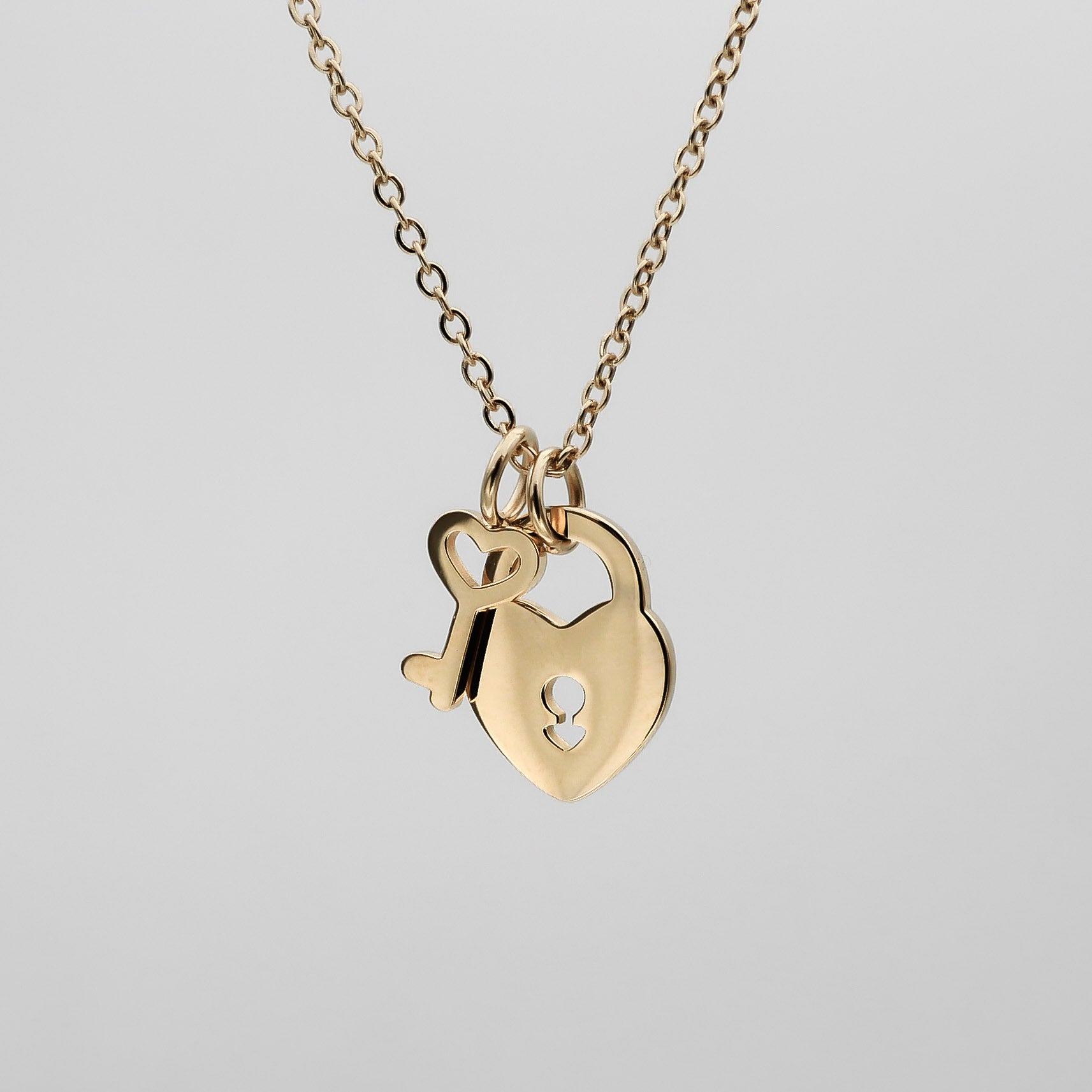 Akira Lock & Key Layered Necklace