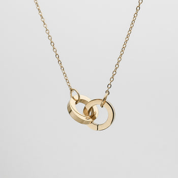 Amara Interlocking Necklace in gold prya