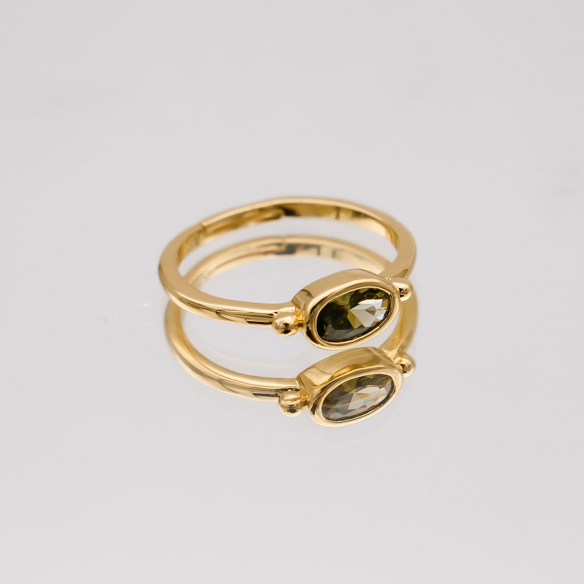 Birthstone ring gold for August