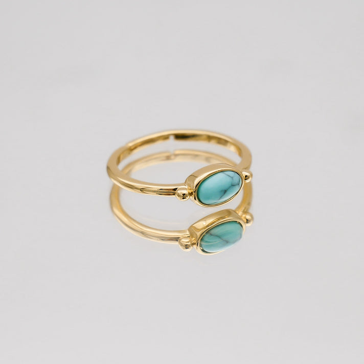 Birthstone ring gold for December