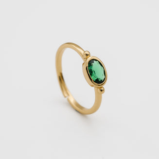 Birthstone ring gold from PRYA UK