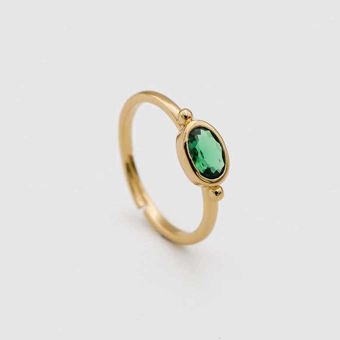 Birthstone ring gold from PRYA UK