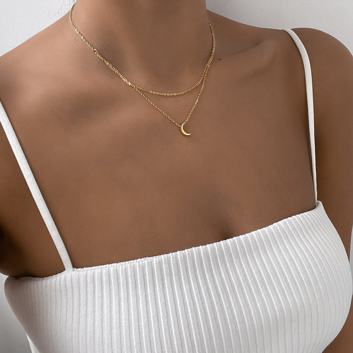 Collier Lune Superposé Céline