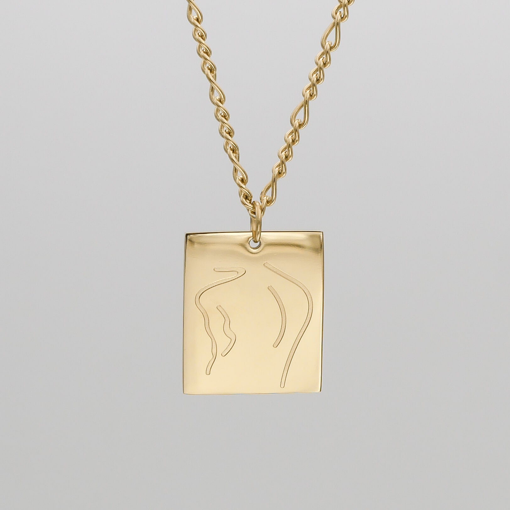 Tanya Figure Tablet Necklace