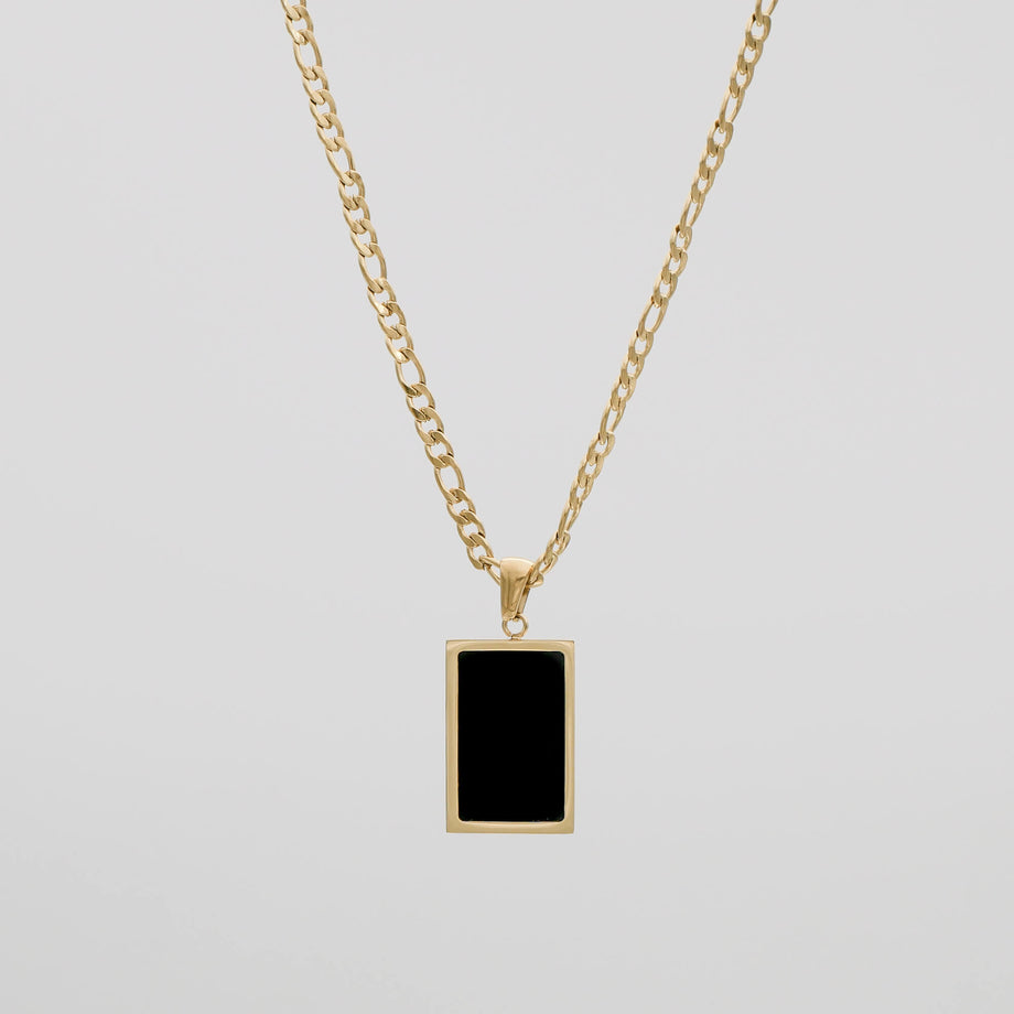 Saraya Onyx Tablet Necklace