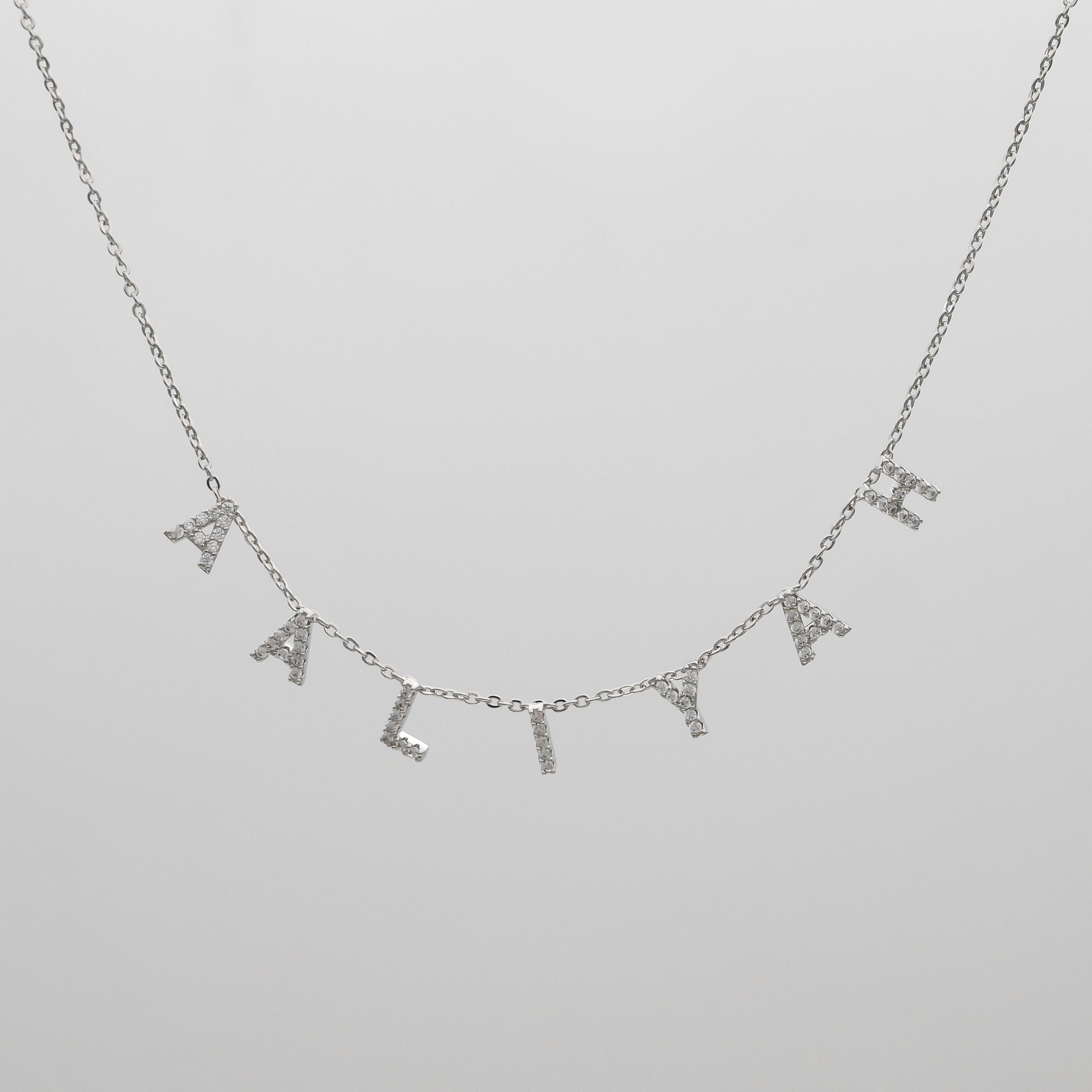 ICY Suspended Custom Name Necklace