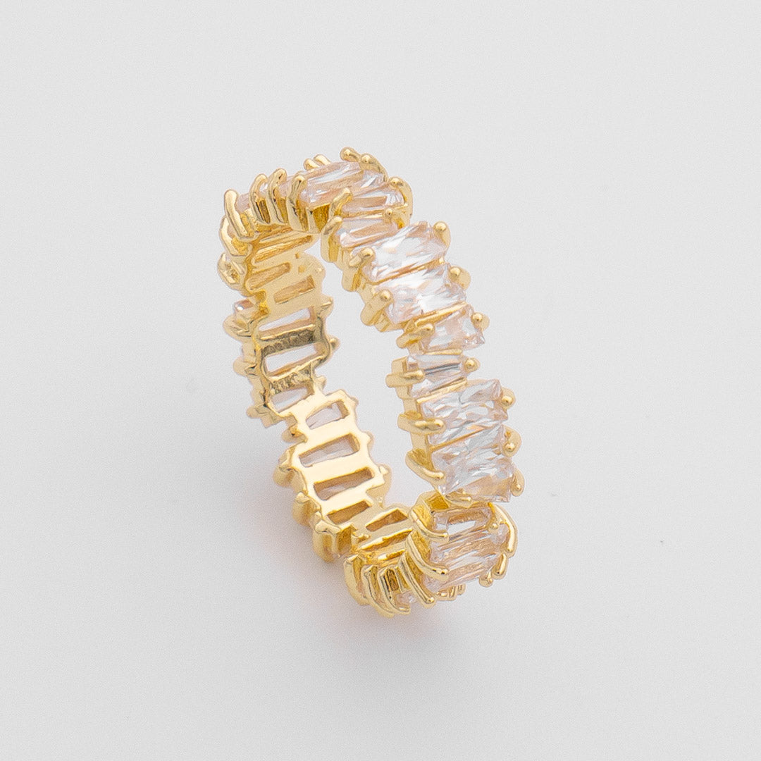 Jada Baguette Cut CZ Ring