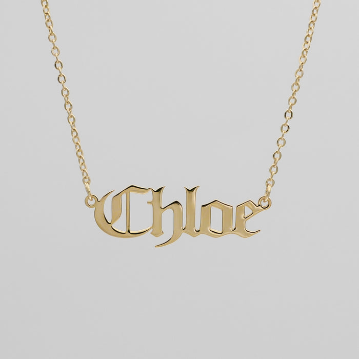 Classic Name Plate Necklace | PRYA