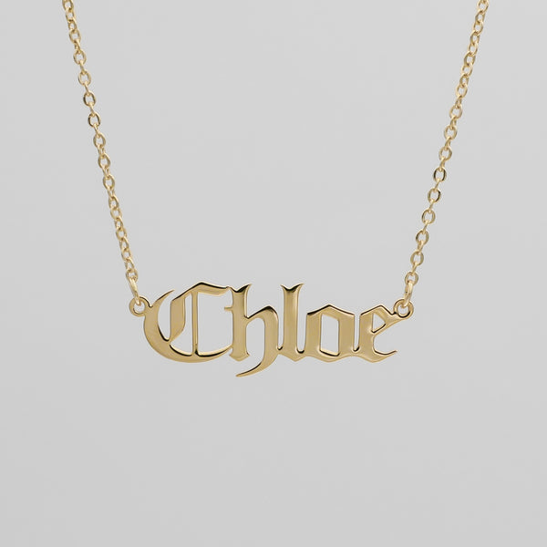 Classic Name Plate Necklace | PRYA