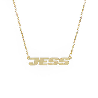 Action Custom Name Necklace, Gold (18K Plated) / 40cm | PRYA