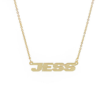 Action Custom Name Necklace, Gold (18K Plated) / 40cm | PRYA