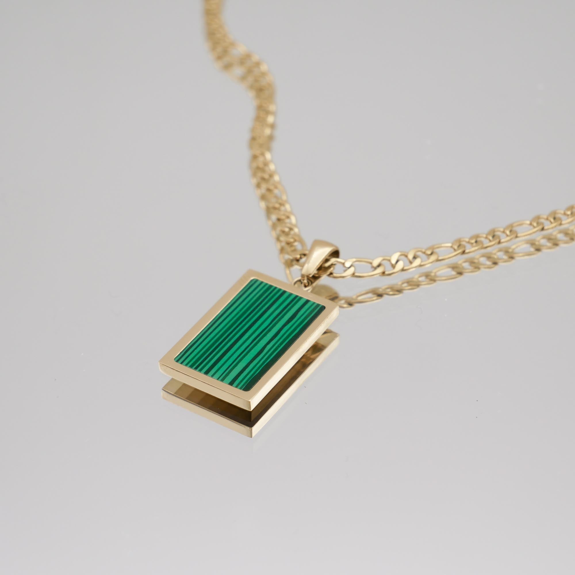 Saraya Emerald Tablet Necklace