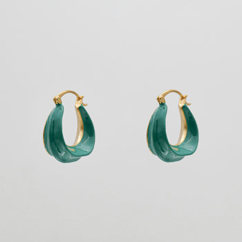 Katia Earrings Emerald