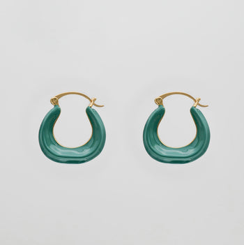 Katia Earrings Emerald