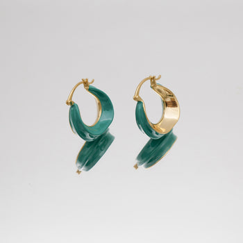 Katia Earrings Emerald