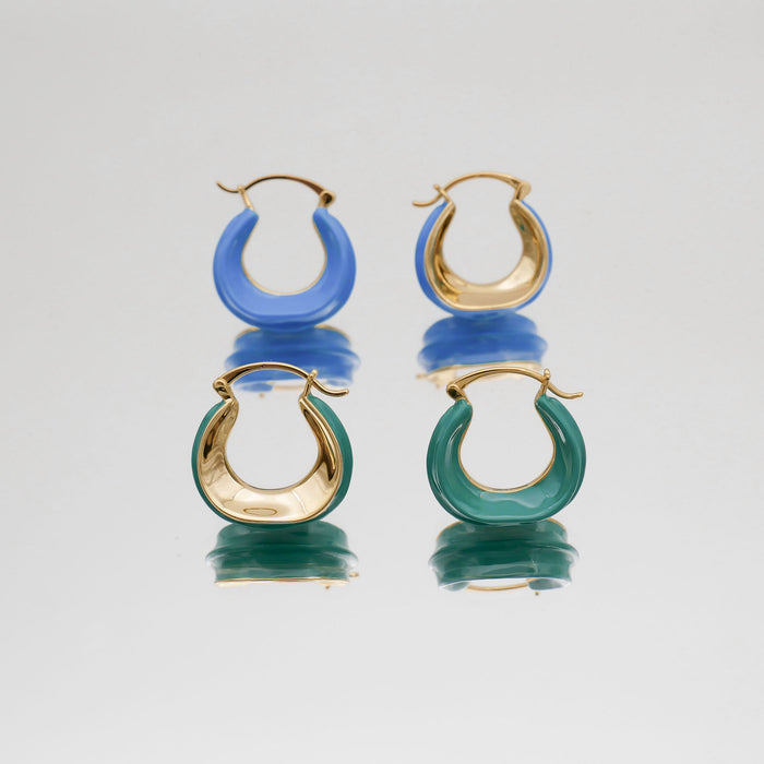 Boucles d'oreilles Katia Bleu 