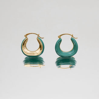 Katia Earrings Emerald