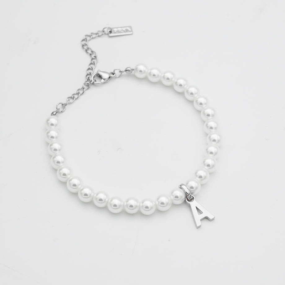 Bracelet Initial Perle Classique