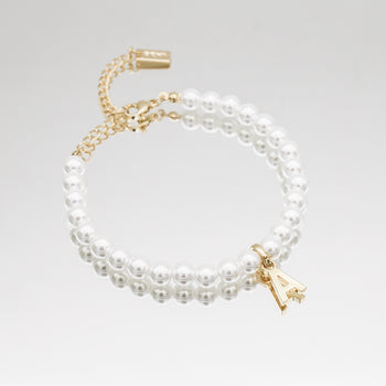 Classic Pearl Initial Bracelet