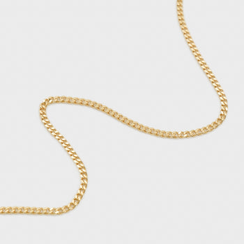 Gold curb chain