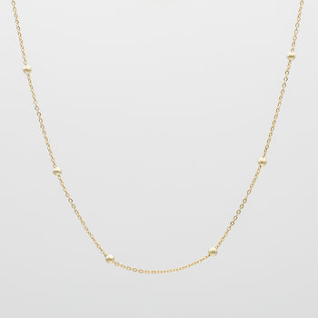 Gold sphere chain