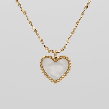 Reign Opal Heart Necklace