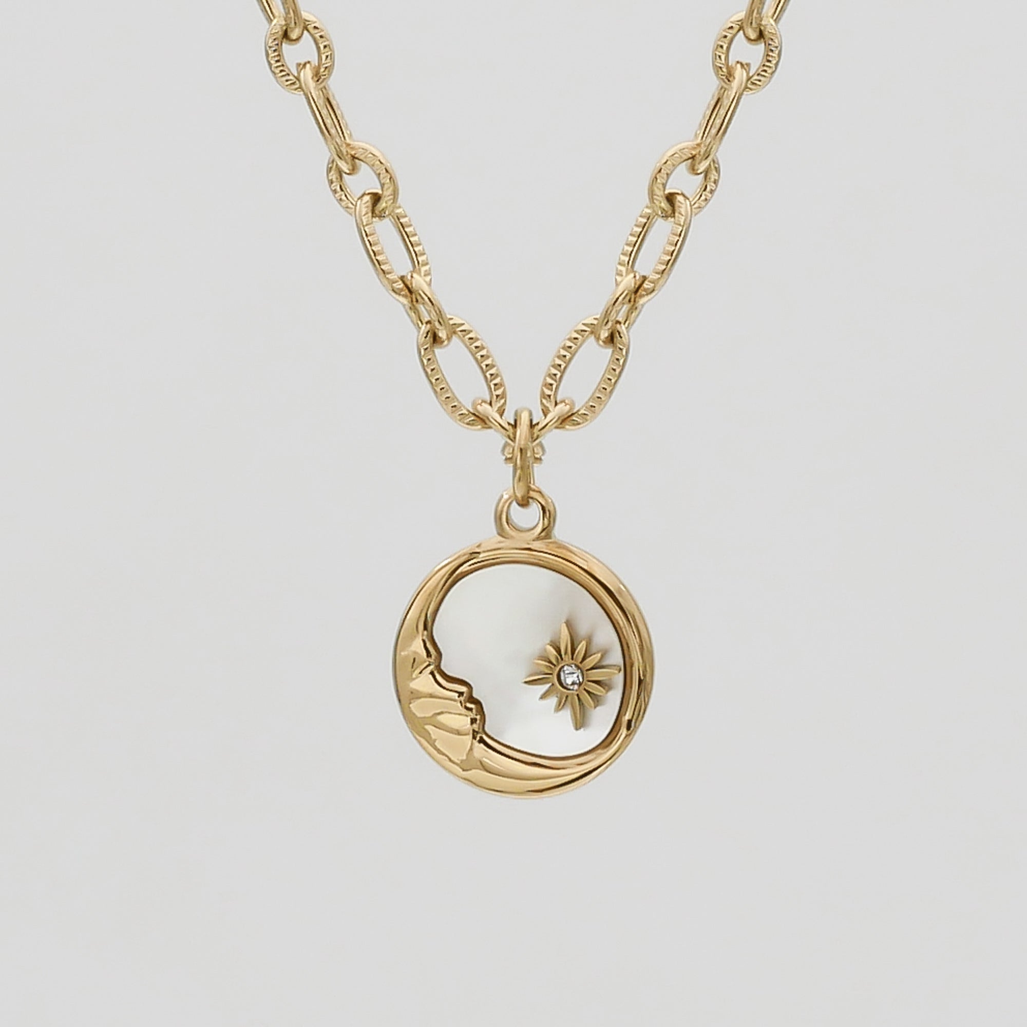Selene Opal Moon Necklace
