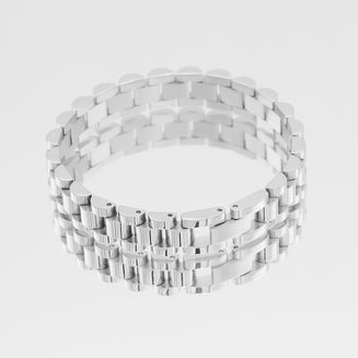 Silver Jubilee Watch Strap Bracelet By PRYA